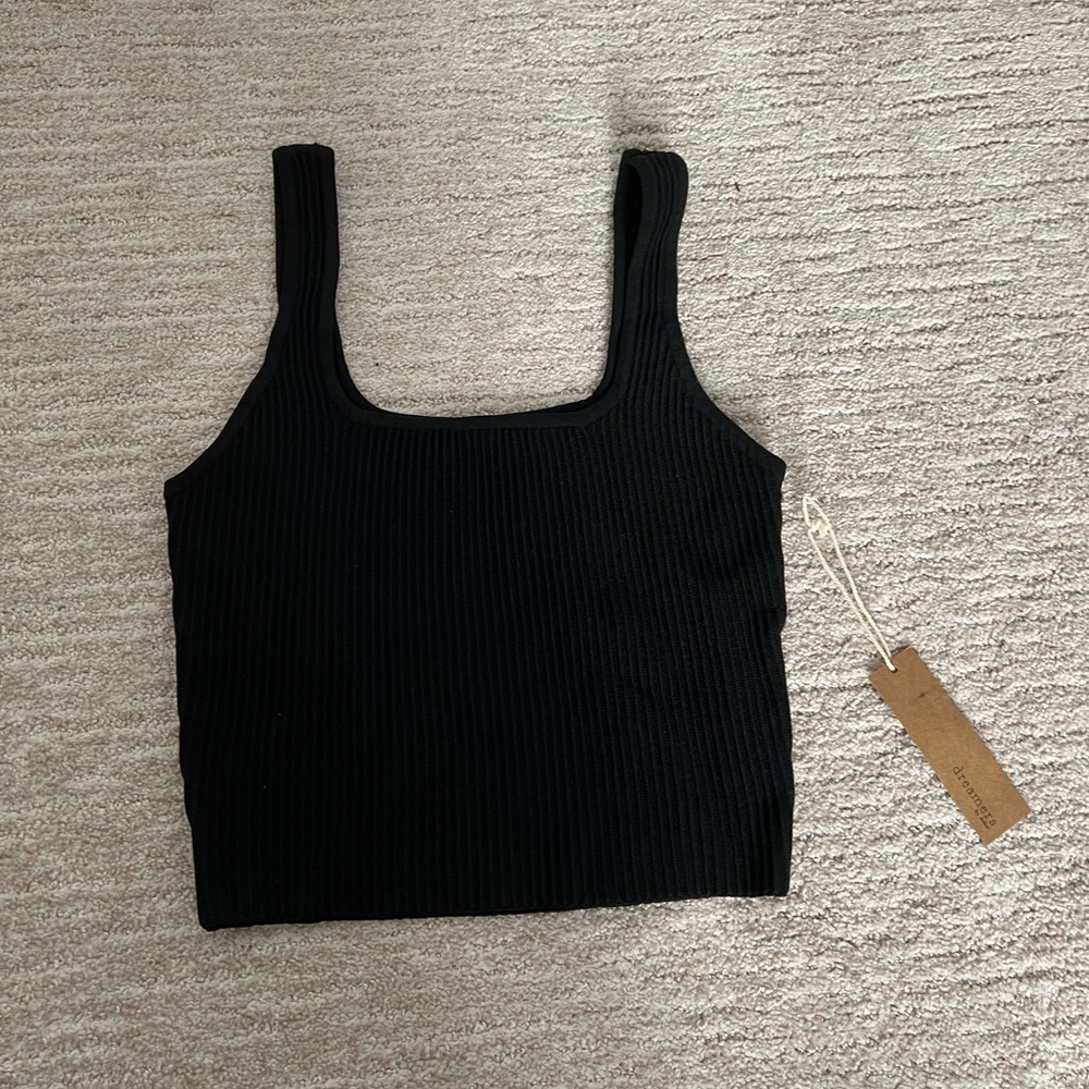 BNWT Sculpt Knit Squareneck Cropped Tank